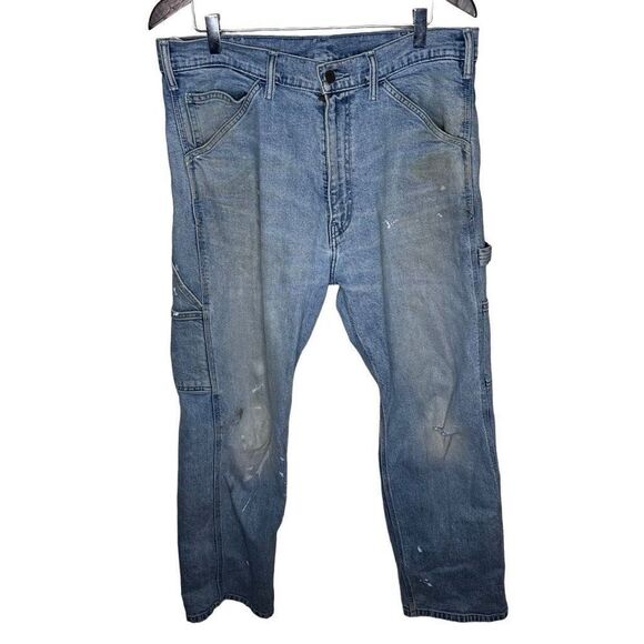 Levi’s Denim Cargo Pants Men’s Size 34x32 - Picture 1 of 7
